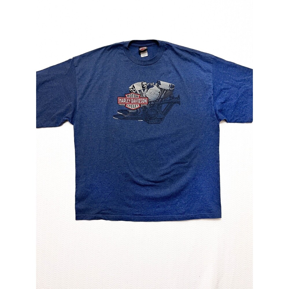 Harley Davidson T Shirt 3XL Annapolis Maryland Logo Front & Back 100% Cotton